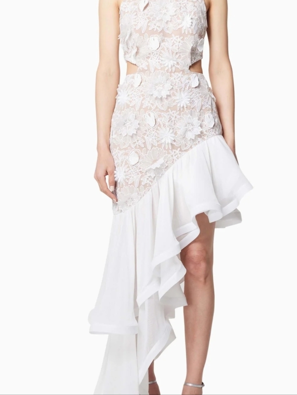 Bella Barnett White Lace Bralette - Floral Embroidered Women's Intimates